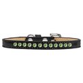 Mirage Pet Products Lime Green Crystal Puppy Ice Cream CollarBlack Size 10 612-08 BK-10